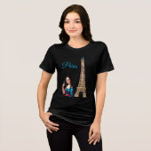 MONA LISA TAKING SELFIE SURREAL PARIS T-Shirt (Voorkant volledig)