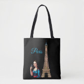 MONA LISA TAKING SELFIE SURREAL PARIS  TOTE BAG (Voorkant)