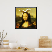 Mona Lisa The Easter Bunny Poster (Keuken)