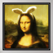 Mona Lisa The Easter Bunny Poster (Voorkant)