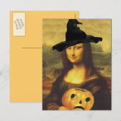 Mona Lisa tijdens de Renaissance in kostuum Briefk Feestdagenkaart (Voorkant / Achterkant)