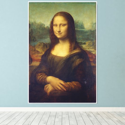 Mona Lisa – Timeless Renaissance Wall Art Canvas Afdruk (Insitu (Houten vloer))