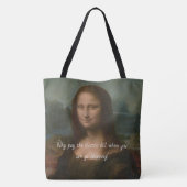 mona lisa tote bag (Achterkant)