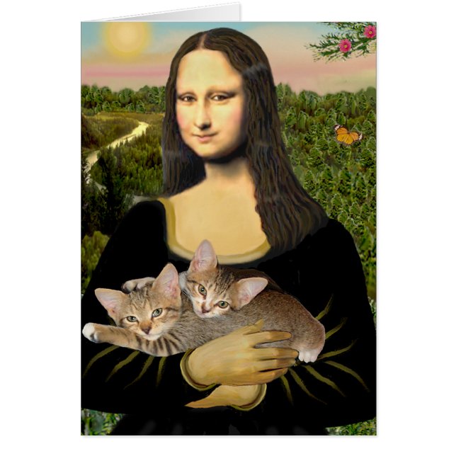 Mona Lisa - Twee Tabby Kittens (Voorkant)