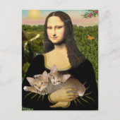 Mona Lisa - Twee Tabby Kittens Briefkaart (Voorkant)