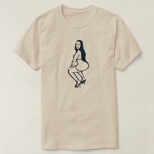 Mona Lisa Twerken T-shirt (Design voorkant)