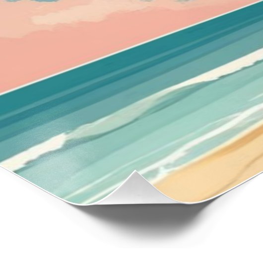 Mona Lisa Vacation Vibes Poster (Hoek)