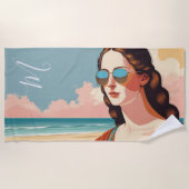 Mona Lisa Vakantie Sfeer  Strandlaken (Voorkant)