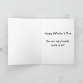 Mona Lisa Valentijnsdag Feestdagen Kaart (Binnen)