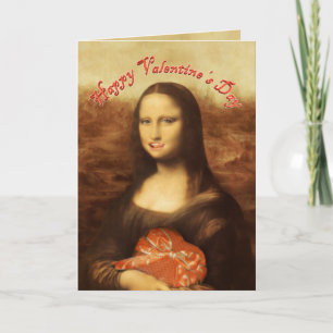 Mona Lisa Valentijnsdag Feestdagen Kaart