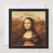 Mona Lisa Valentijnsdag Kaart (Voorkant)