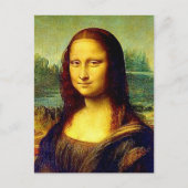 Mona Lisa van Da Vinci, Fine Art Briefkaart (Voorkant)