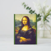 Mona Lisa van Da Vinci, Fine Art, Briefkaart (Staand voorkant)