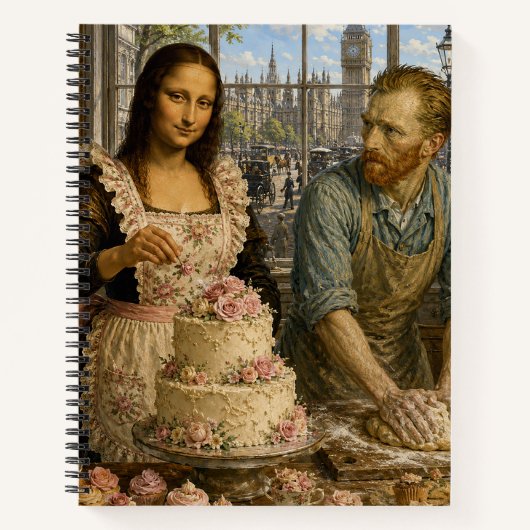 Mona Lisa & Van Gogh Bake Off Notitieboek (Voorkant)