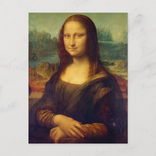 Mona Lisa van het Leonardo da Vinci-Briefkaart Briefkaart (Voorkant)