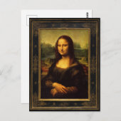 Mona Lisa van Leonardo da Vinci Briefkaart (Voorkant / Achterkant)