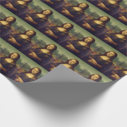 Mona Lisa, van Leonardo da Vinci Cadeaupapier (Hoek)