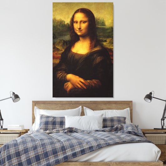 Mona Lisa van Leonardo Da Vinci Canvas Afdruk (Insitu (Slaapkamer))