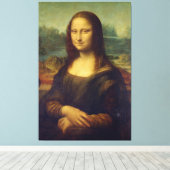 Mona Lisa van Leonardo da Vinci Canvas Afdruk (Insitu (Houten vloer))