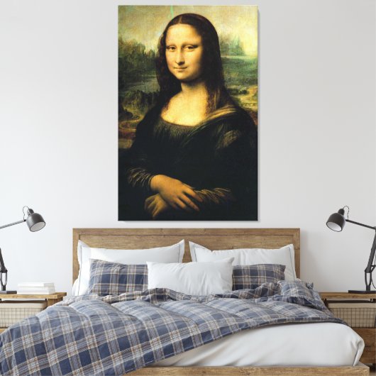 Mona Lisa van Leonardo Da Vinci Canvas Afdruk (Insitu (Slaapkamer))