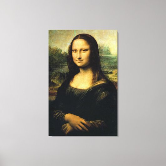 Mona Lisa van Leonardo Da Vinci Canvas Afdruk (Voorkant)
