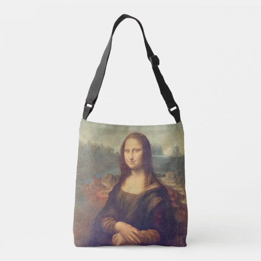Mona Lisa van Leonardo da Vinci Crossbody Tas (Achterkant)