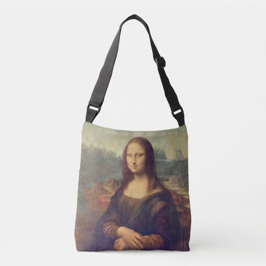 Mona Lisa van Leonardo da Vinci Crossbody Tas (Voorkant)