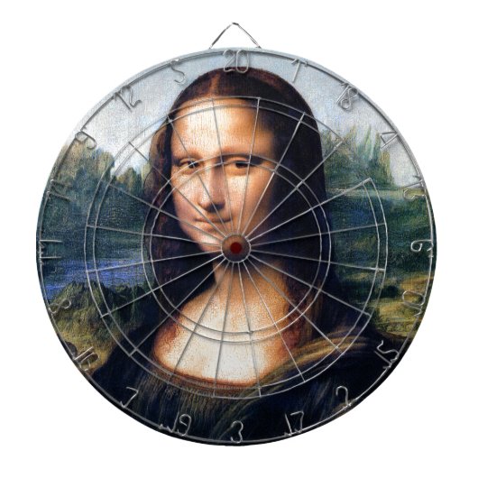 Mona Lisa van Leonardo da Vinci Dartbord (Voorkant)
