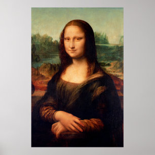 Mona Lisa van Leonardo Da Vinci - Herstelbare vers Poster