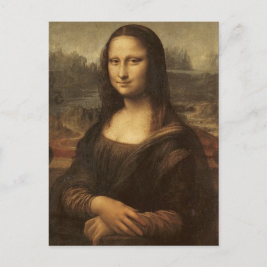 Mona Lisa van Leonardo da Vinci ongeveer 1505-1513 Briefkaart (Voorkant)