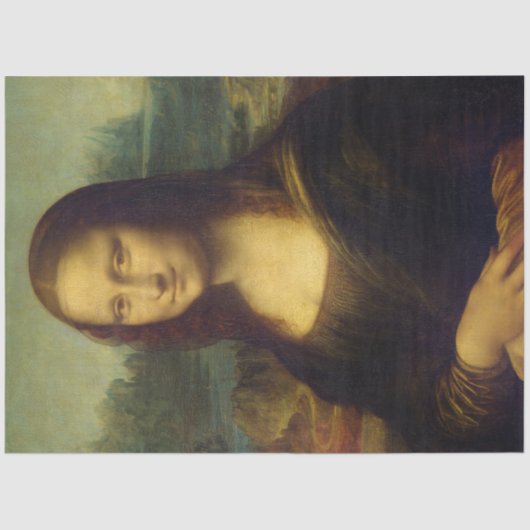 Mona Lisa van Leonardo Da Vinci ontkoppeling Tissuepapier (Voorkant)