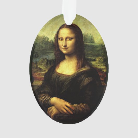 Mona Lisa van Leonardo da Vinci Ornament (achterkant)
