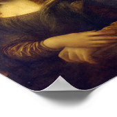 Mona Lisa, van Leonardo da Vinci Poster (Hoek)