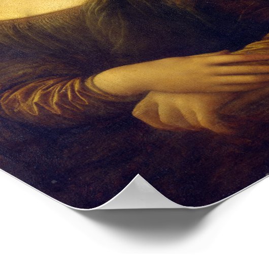 Mona Lisa van Leonardo da Vinci Poster (Hoek)