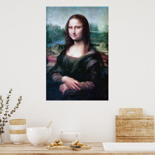 Mona Lisa van Leonardo da Vinci Poster (Keuken)
