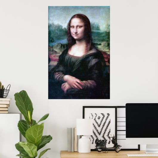 Mona Lisa van Leonardo da Vinci Poster (Thuiskantoor)