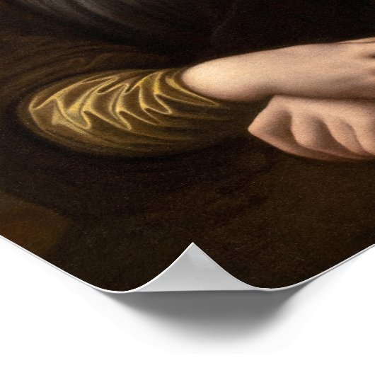 Mona Lisa van Leonardo Da Vinci Poster (Hoek)