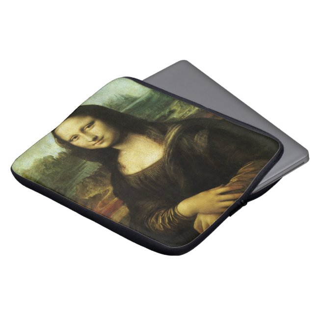 Mona Lisa van Leonardo da Vinci, Renaissance Art Laptop Sleeve (Voorkant top)