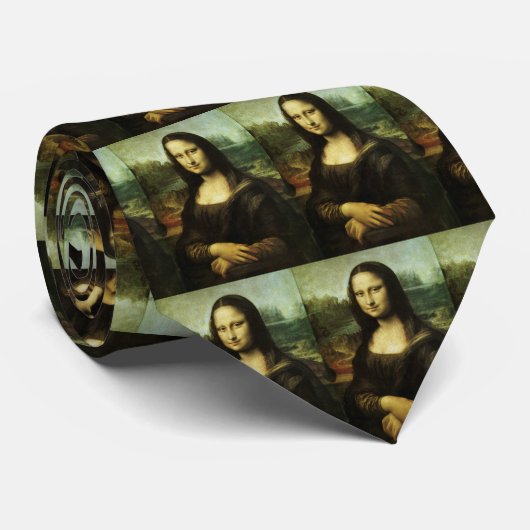 Mona Lisa van Leonardo da Vinci, Renaissance Art Stropdas (Opgerold)