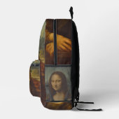Mona Lisa van Leonardo da Vinci, Renaissancekunst Bedrukte Rugzak (Rechts)