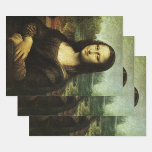 Mona Lisa van Leonardo da Vinci, Renaissancekunst Inpakpapier Vel (Set)