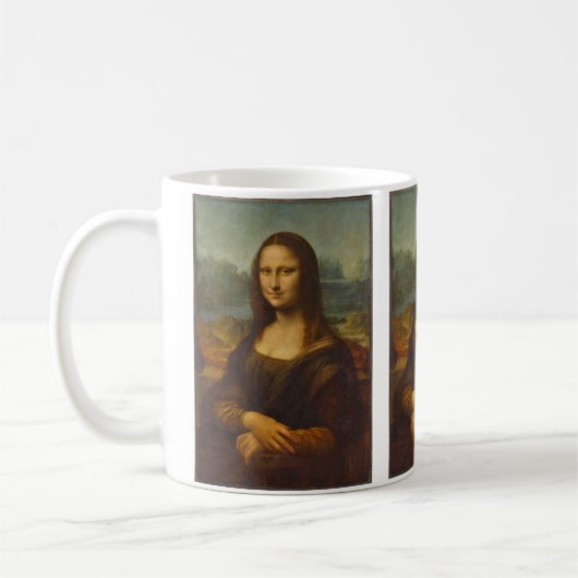 Mona Lisa van Leonardo da Vinci, Renaissancekunst Koffiemok (Links)