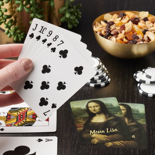 Mona Lisa van Leonardo da Vinci, Renaissancekunst Pokerkaarten (Insitu)