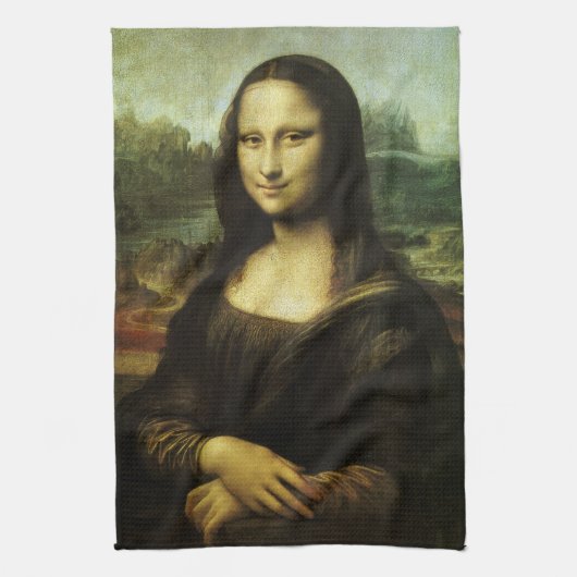 Mona Lisa van Leonardo da Vinci, Renaissancekunst Theedoek (Verticaal)