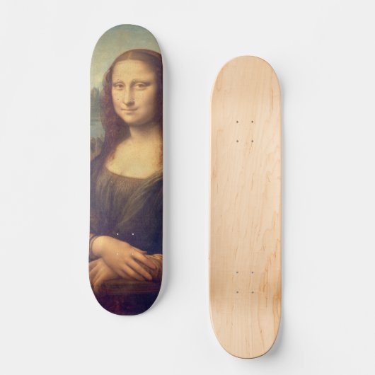 Mona Lisa van Leonardo da Vinci Skateboard (Voorkant)