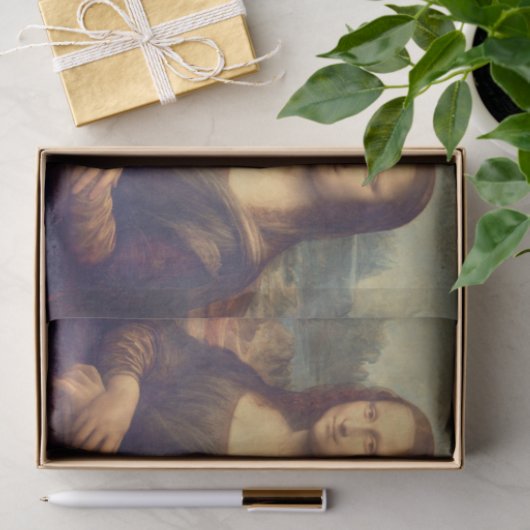 Mona Lisa van Leonardo da Vinci Tissuepapier (Geschenk)