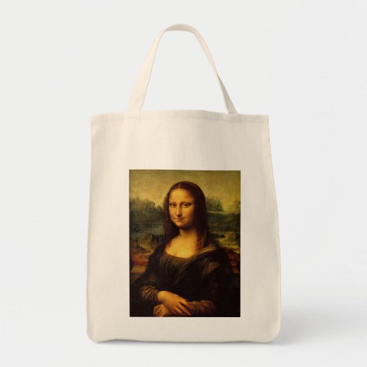 Mona Lisa van Leonardo Da Vinci Tote Bag (Voorkant)