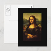 Mona Lisa van Leonardo DE Vinici Briefkaart (Voorkant / Achterkant)