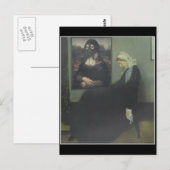 Mona Lisa vergast Whistler's moeder Briefkaart (Voorkant / Achterkant)