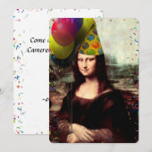 Mona Lisa Verjaardagsfeest Kaart (Voorkant / Achterkant)